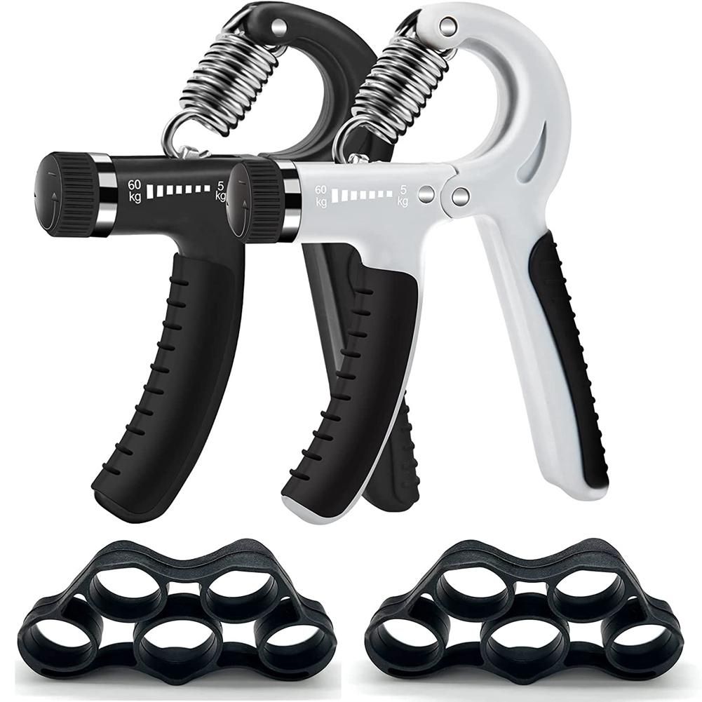 Grip Strength Trainer Non- Grips Silicone Finger ExerciserHand Grip Strengthener Adjustable Resistance 11-132Lbs