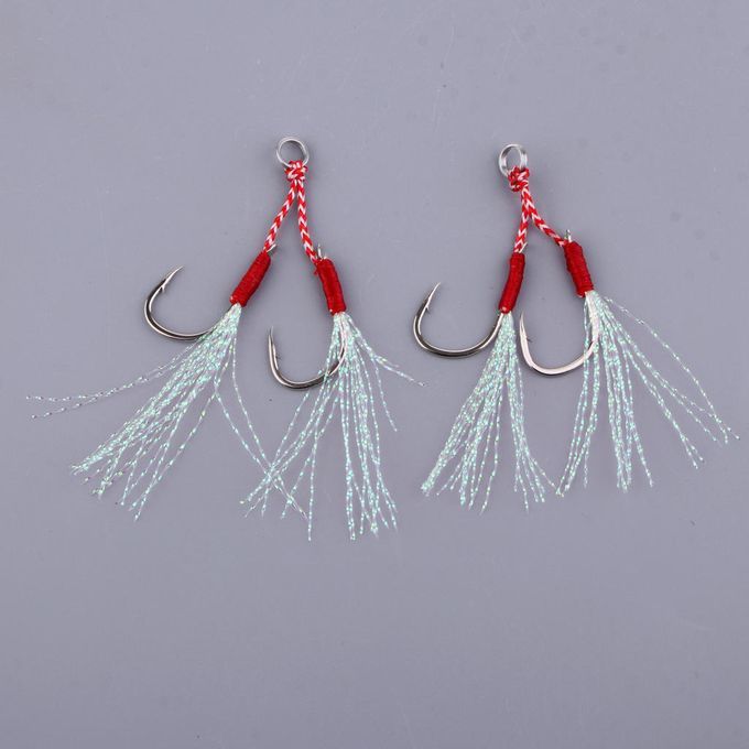 2pcs Heavy Duty  Assist Hooks Sea  Hooks For Tuna