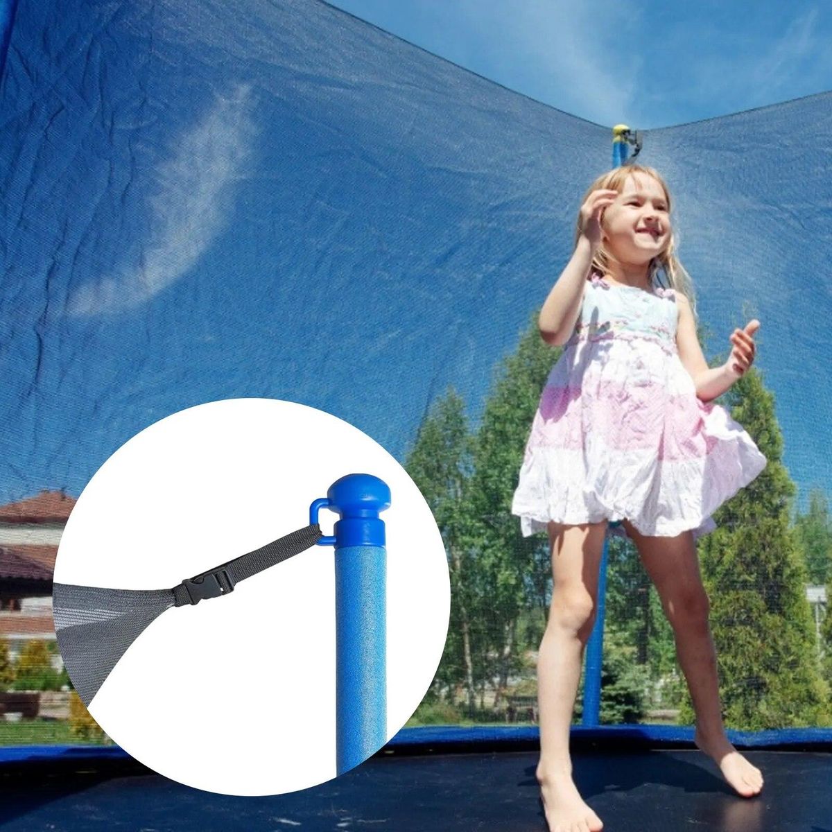 Trampoline Pole Cap Steel Pipe Pole Cap Steel Pipe Top Cover For Children Trampoline Plastic End Caps Trampoline End Cap New