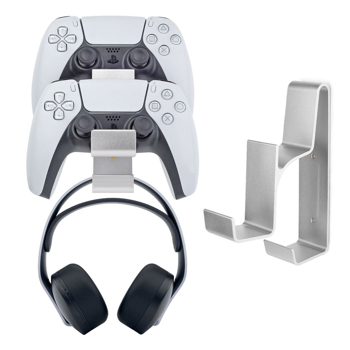 Game Pad & Headphone Wall Mounted Hanger For PS5/PS4