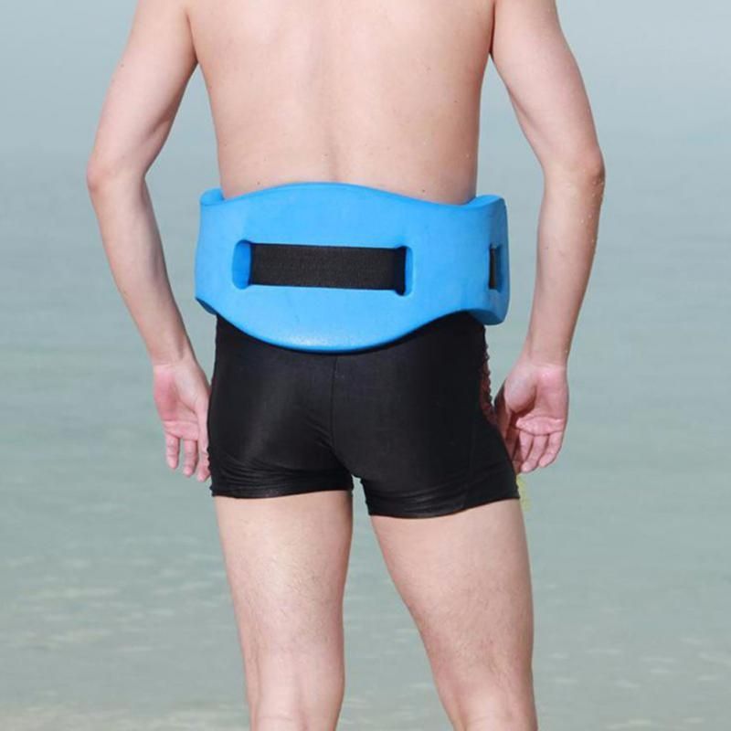 EVA Adjustable Back Floating Foam Swimming Belt Waist Training Equipment Adult Children Float Board Tool(Blue)