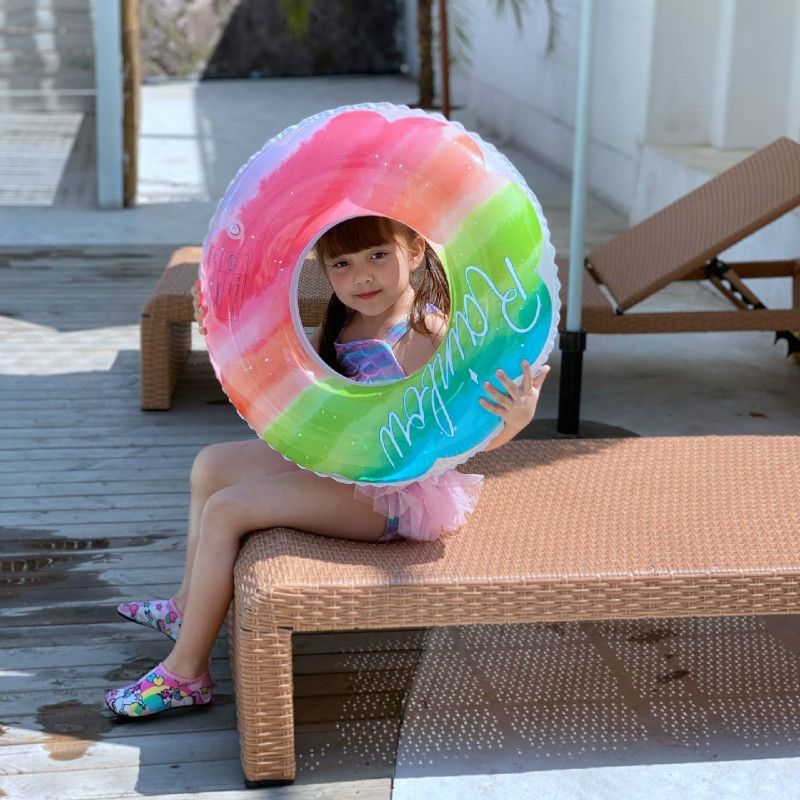 2 PCS Children Thickened PVC Swimming Ring, Size:60cm