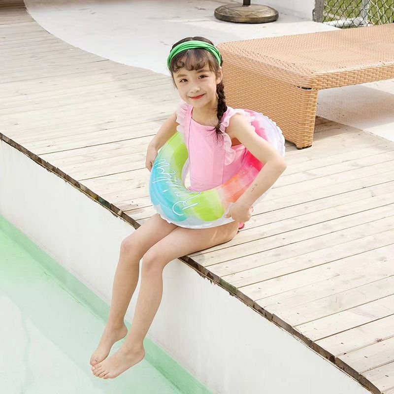 2 PCS Children Thickened PVC Swimming Ring, Size:60cm