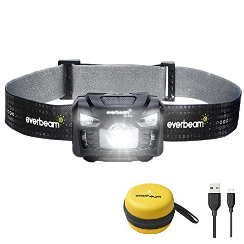Everbeam H6 Pro LED Rechargeable Headlamp Motion Sensor Cont