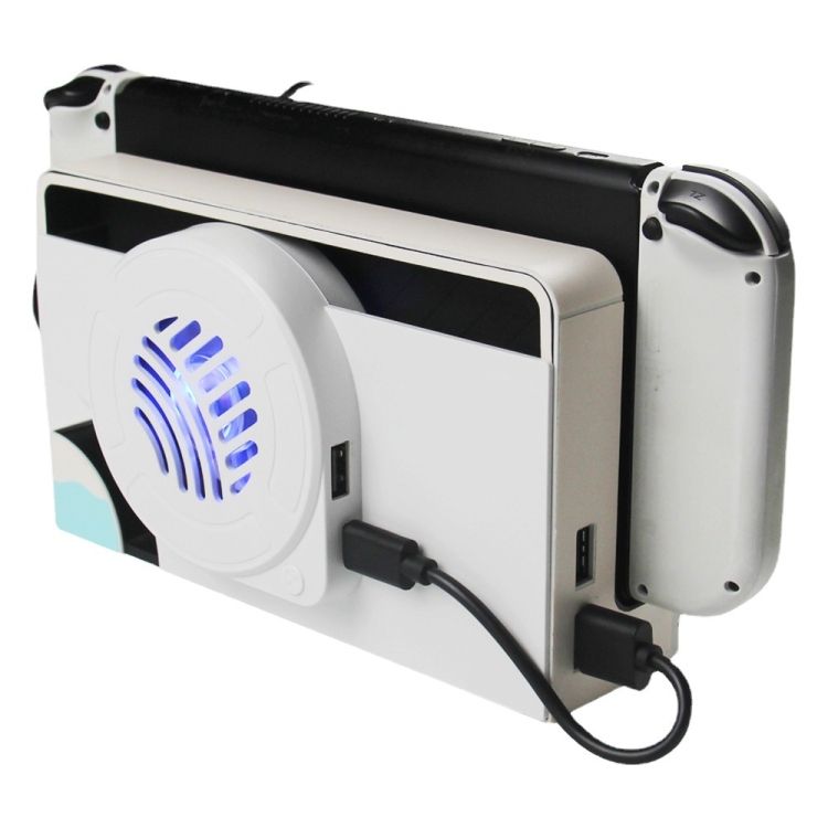 For Nintendo Switch OLED Game Console Cooling Storage Base