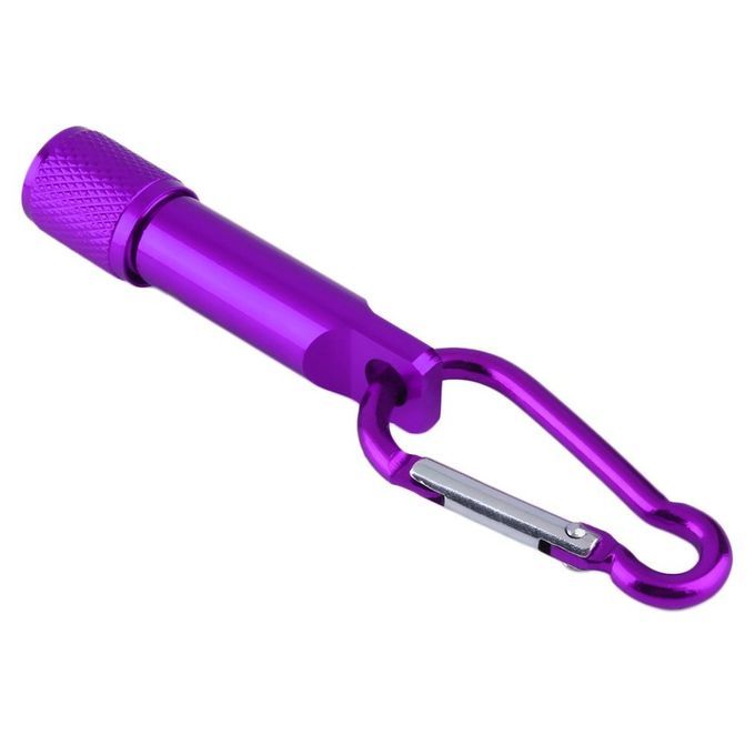 Mini Po Ket Portable Key Hain Keyring    Amping Flashlight Tor H   Light-purple