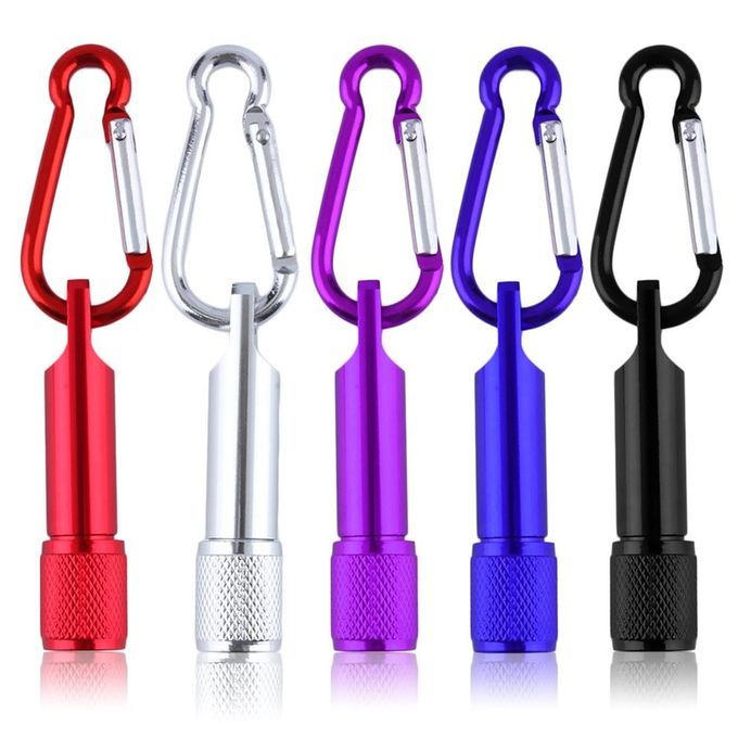Mini Po Ket Portable Key Hain Keyring    Amping Flashlight Tor H   Light-purple