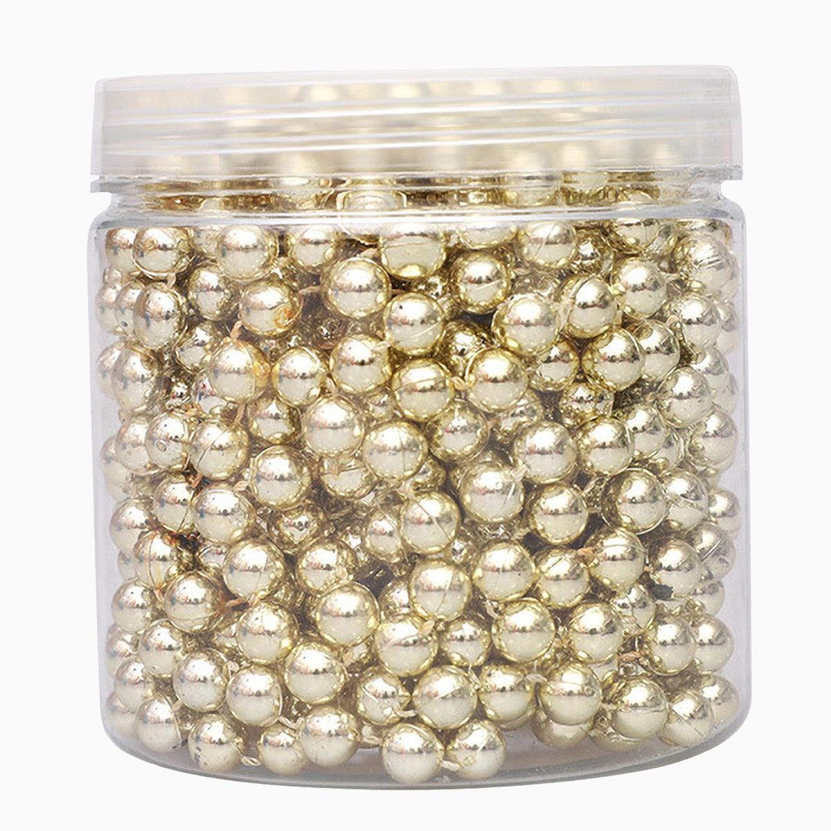 26FT Christmas Balls Chain Ornaments for Xmas Christmas Tree Shatterproof Hanging Ball Set Small Christmas Balls Plastic Beads Chain for Xmas Tree Party Decoration