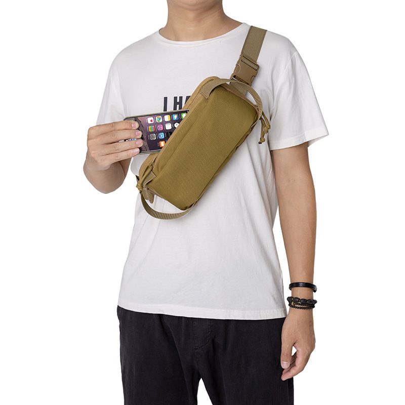 Wallet Phone Holder Case EDC Tool Pouch Chest Bag Army Green
