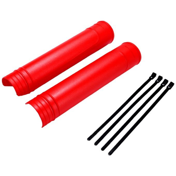 Front Forks Protector Impact-Resistant Wraps Cover Dirt Bike Rider Red