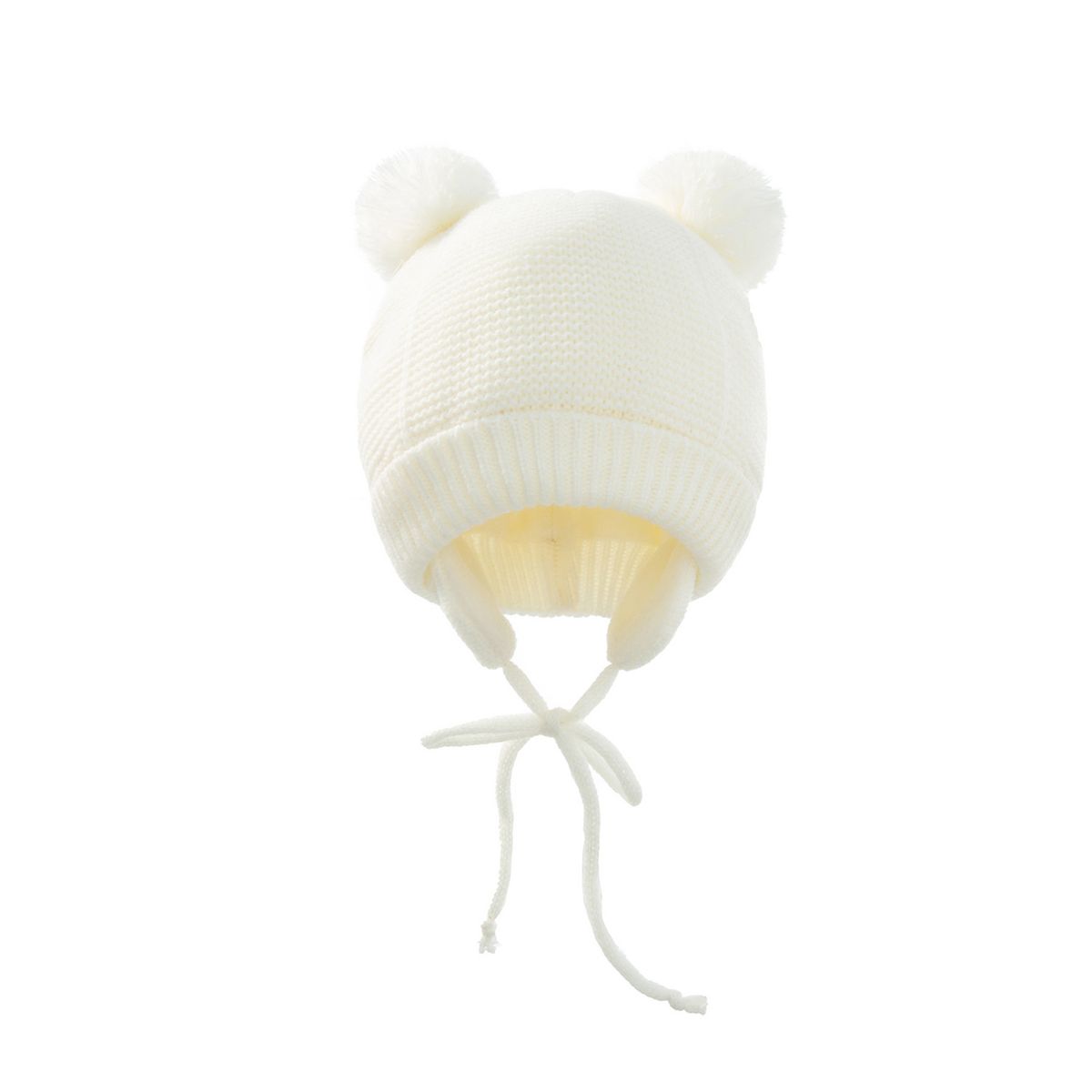 LAOdou 1 Set 1-4 Years Hat Gloves Two Plush Balls Ropes Boys-White
