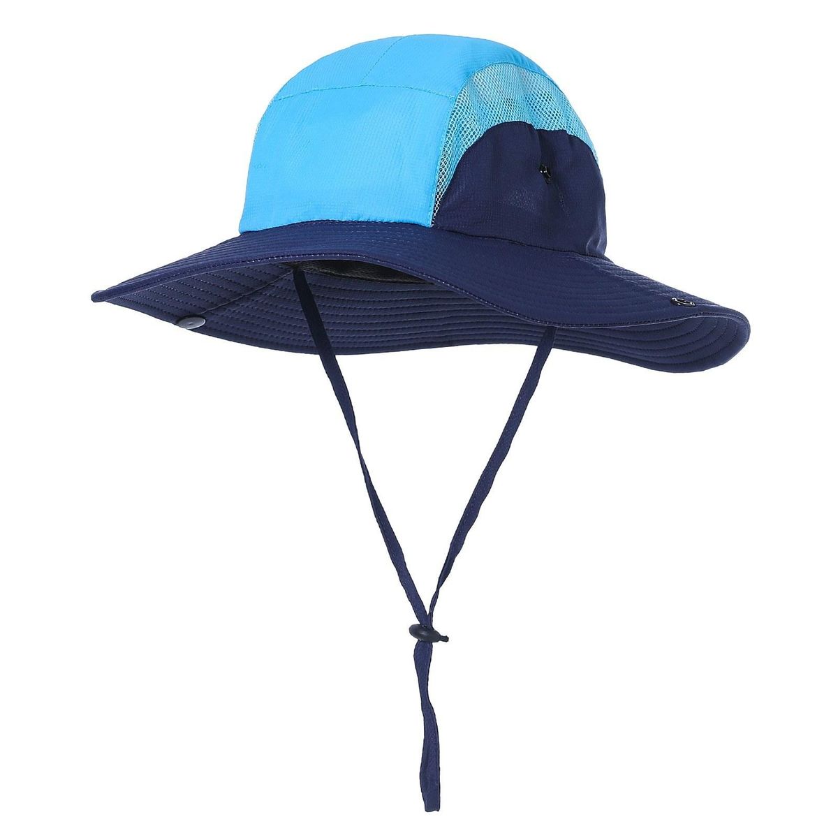 Women Sun Hat Wide Brim Summer Ponytail Hole Cap Foldable Hat for Beach Travel Hiking Camping Gardening