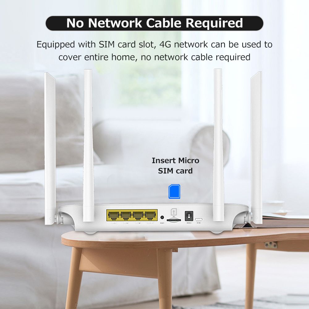 4G WiFi Router 300Mbps Wireless Router With 4 External