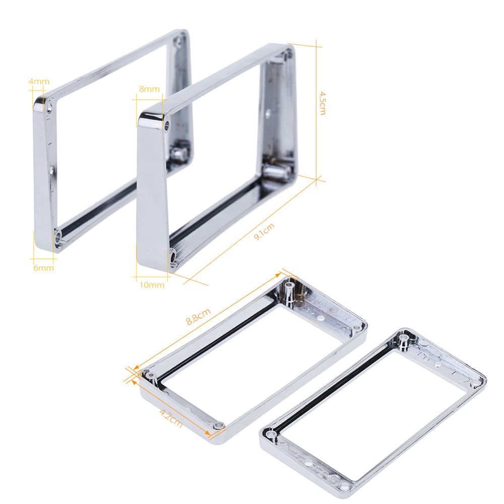 Chrome-Plated Plastic Guitar Pickup Frame Mounting Ring For