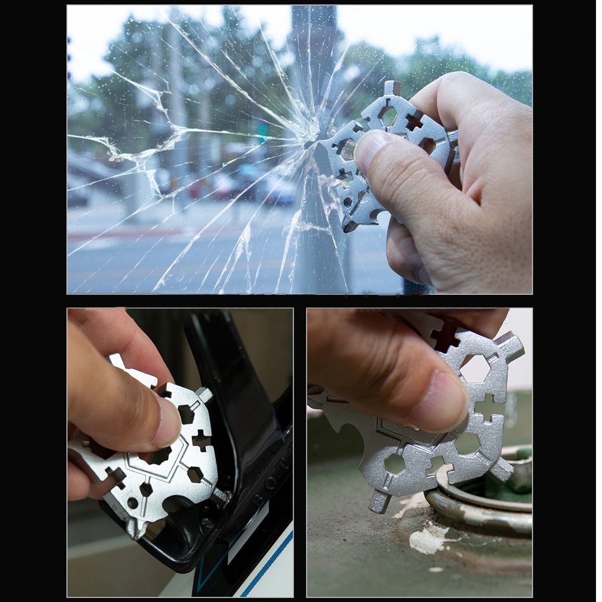 23 In 1 Snow-flake Multi-Tool Pentagonal Snowflake Wrench