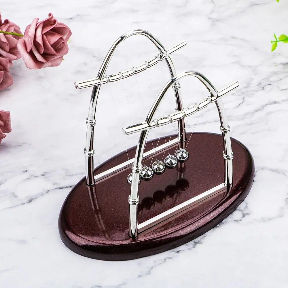 Newtons Cradle Steel Balance Ball Home Desk Decoration Metal Pendulum Ball Physics Science Craft Educational Toy
