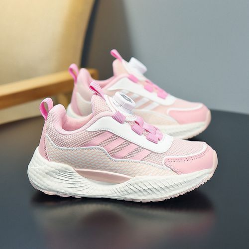 Girls' Breathable Shoes Youth Shoes Kid's Thick-soled Sneakers Pink