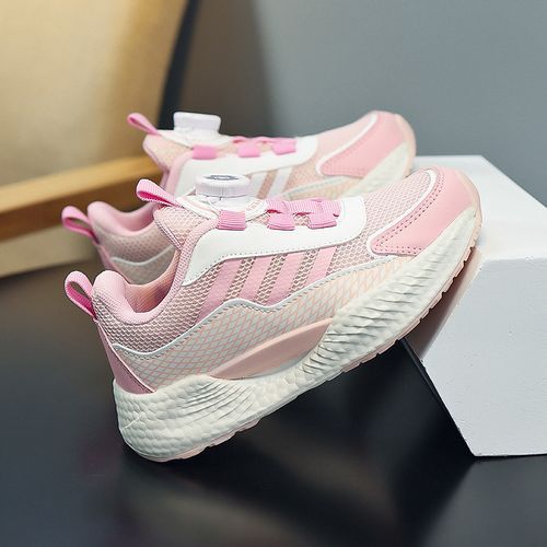 Girls' Breathable Shoes Youth Shoes Kid's Thick-soled Sneakers Pink
