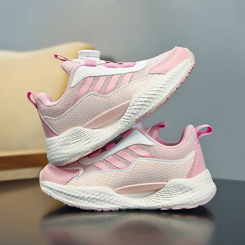 Girls' Breathable Shoes Youth Shoes Kid's Thick-soled Sneakers Pink