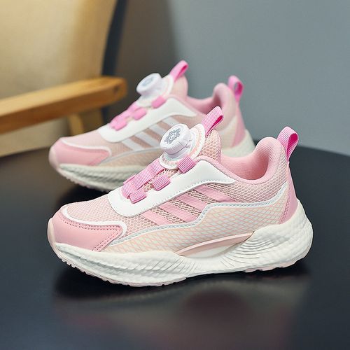 Girls' Breathable Shoes Youth Shoes Kid's Thick-soled Sneakers Pink