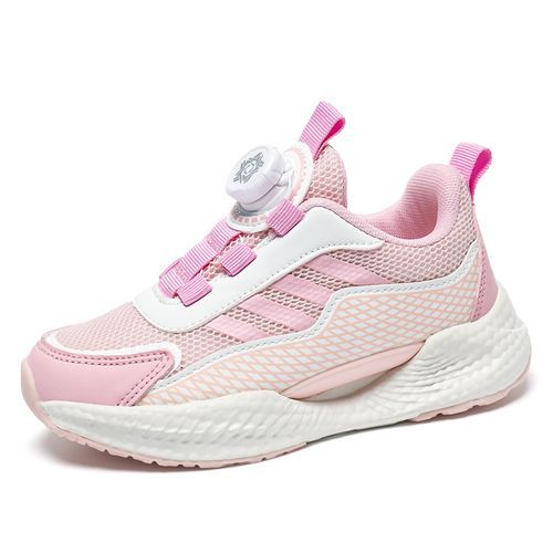 Girls' Breathable Shoes Youth Shoes Kid's Thick-soled Sneakers Pink