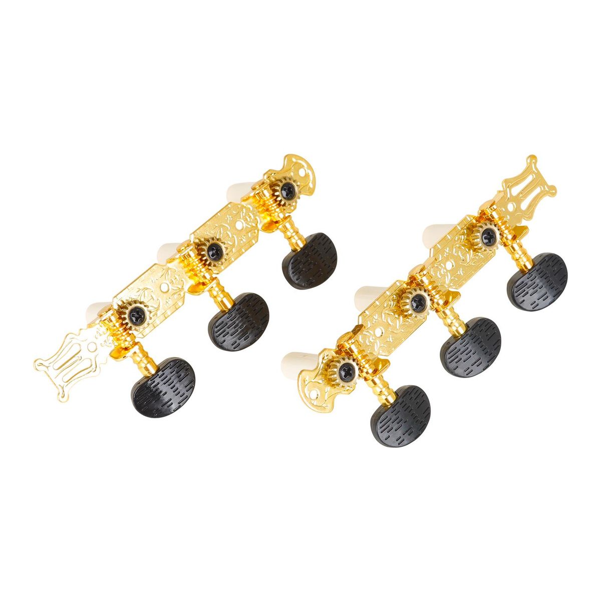 2pcs Classic Guitar Tuning Pegs Classical Guitar Machine Heads Guitar Knobs 1-pair Left Right 3L3R String Tunners for Classical Folk Guitar