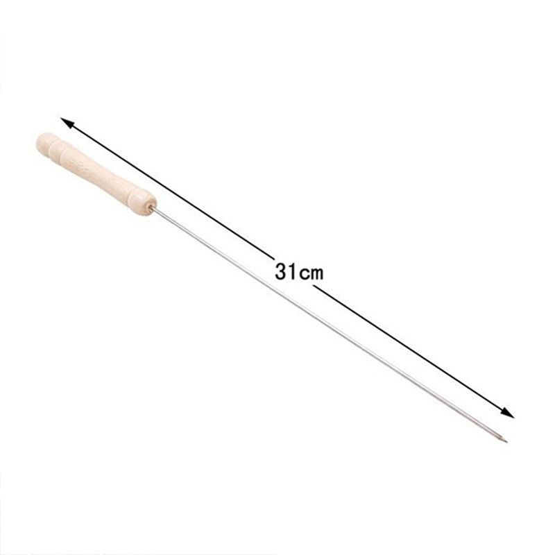 Outdoor Camping 10 Pcs BBQ Barbecue Roasting Needle