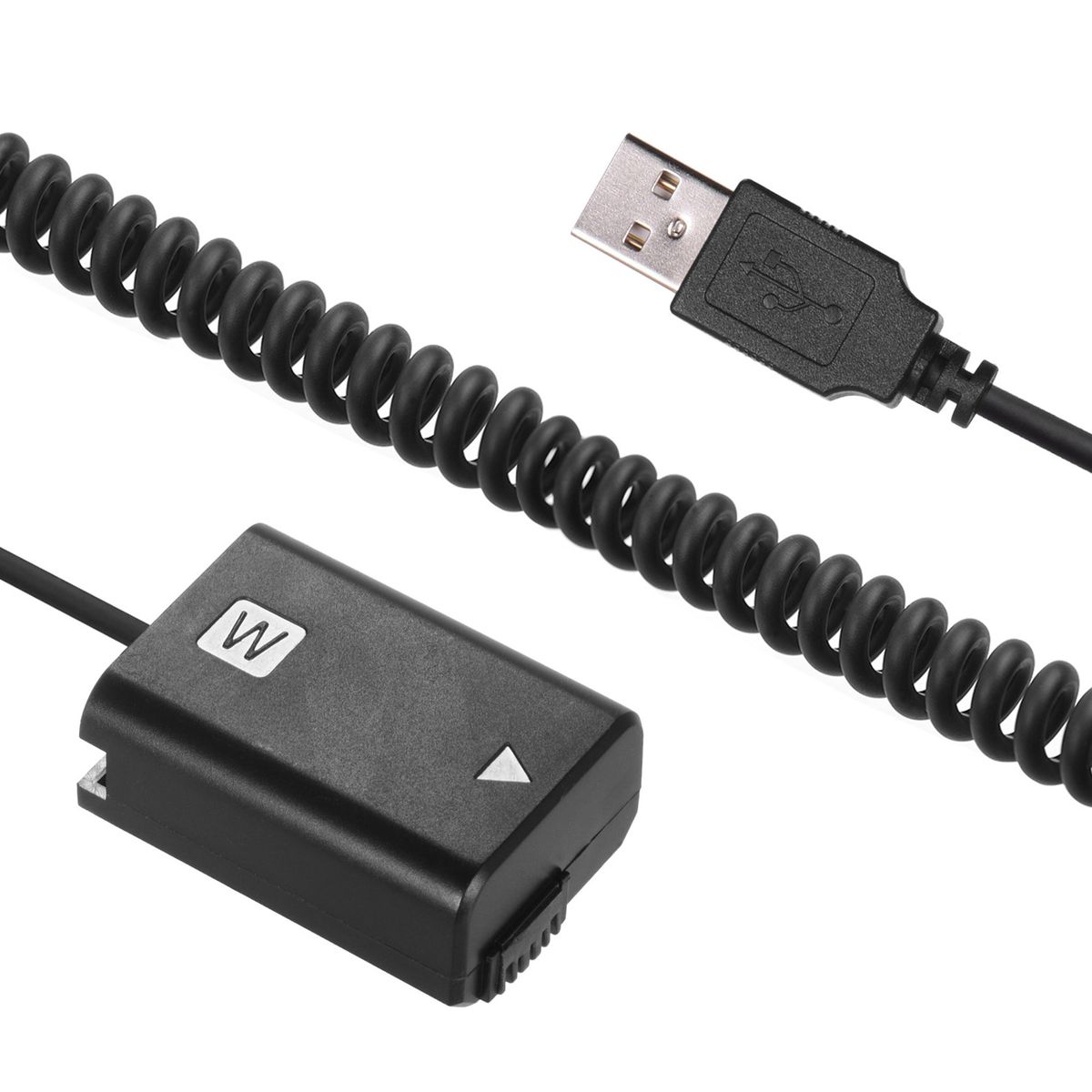 5V USB NP-FW50 Dummy Batte-ry Pack Coupler Adapter With