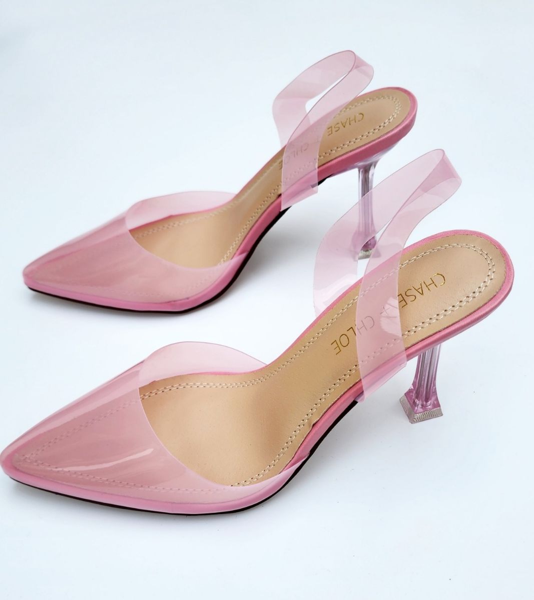 Echo Lucite Slingback Pump - Pink