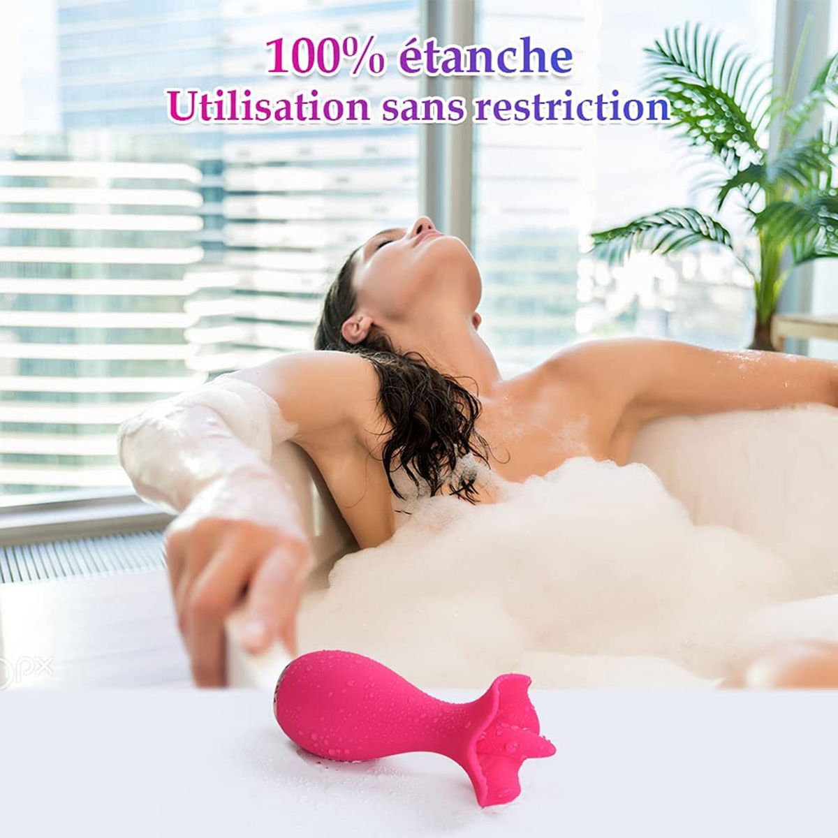 Tongue Vibrator 10 Modes Silicone Waterproof Rechargeable