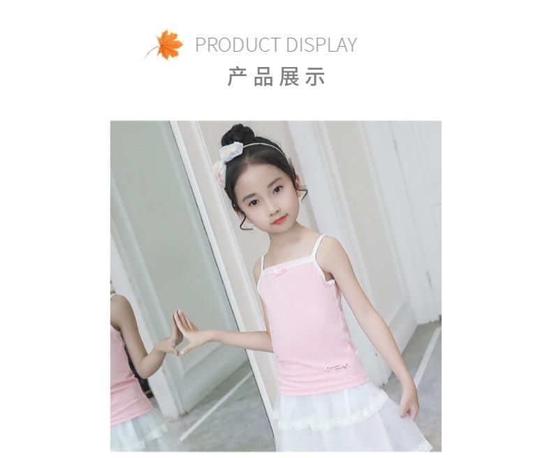 Girls' Tank Top Pure Cotton Children's Sling Baby Underlay Baby Bottom Tank Top