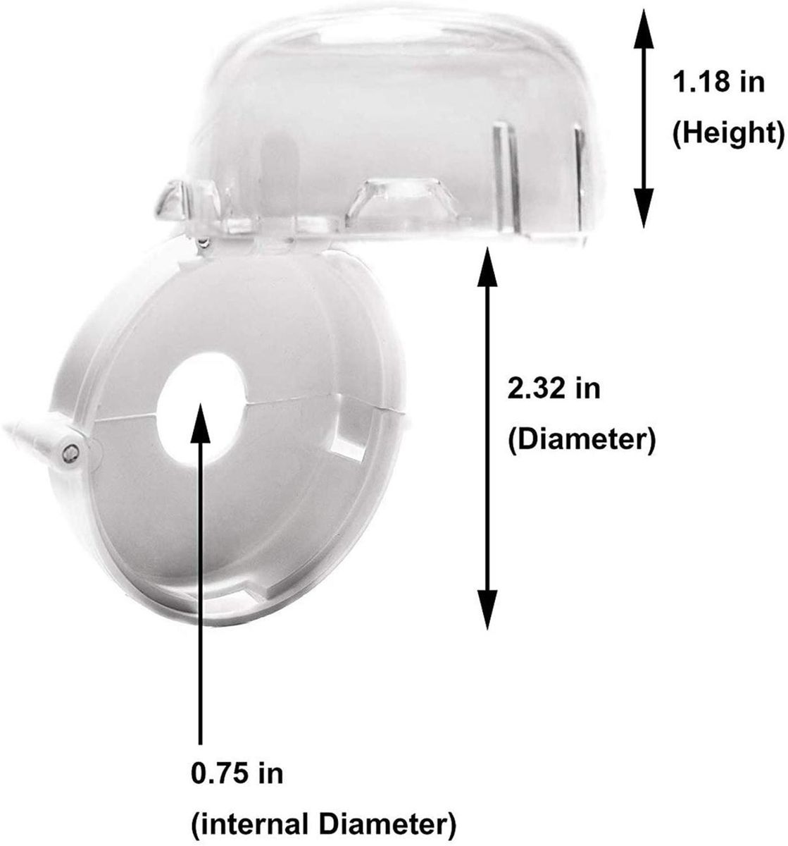 4PCS Clear Stove Knob Covers, Gas Stove Knob Covers Heat-Resistant Knob Case Child Safety Guard, Universal Design Baby Proof