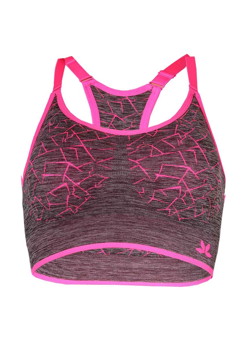 Sports Bra Women Racerback Wireless Seamless Gym Yoga-Pink