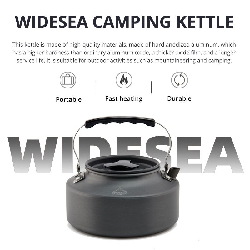 Camping Cookware Set Outdoor Pot Tableware Kit Cooking Water Kettle Pan Travel Cutlery