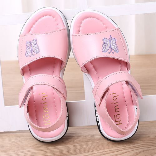 Kids Girls Adjustable Strap Sandals Summer Dress Casual Shoes Princess Shoes