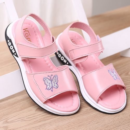 Kids Girls Adjustable Strap Sandals Summer Dress Casual Shoes Princess Shoes