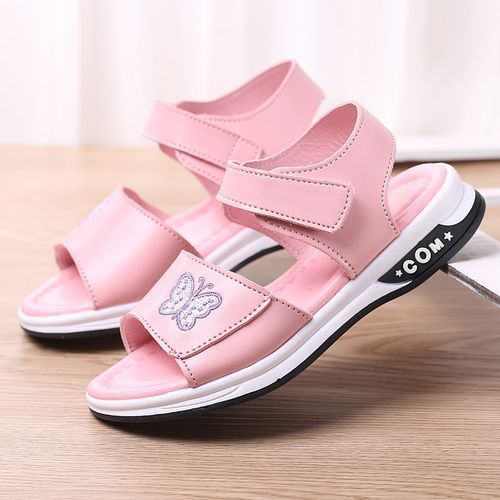 Kids Girls Adjustable Strap Sandals Summer Dress Casual Shoes Princess Shoes