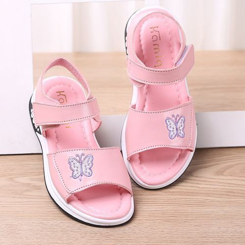 Kids Girls Adjustable Strap Sandals Summer Dress Casual Shoes Princess Shoes