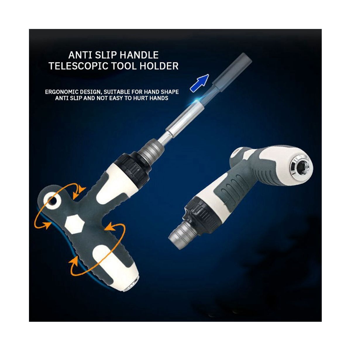 41-In-1 Screwdriver Set Eleven-Character Vanadium Steel Ratchet Dual-Purpose Screwdriver Set Sleeve Screwdriver