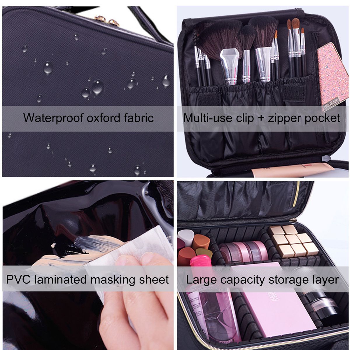 Makeup Bag Partition Organizer Large Capacity Travel