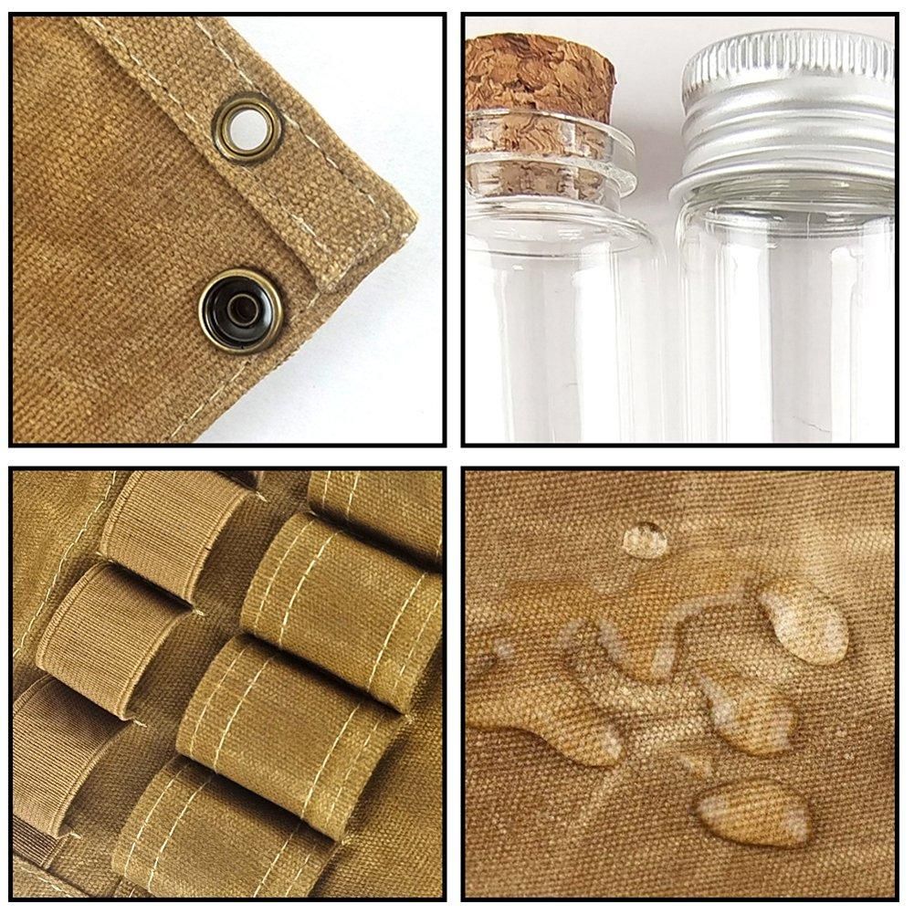 Outdoor Spice Bottle Set Portable Folding Canvas Waterproof