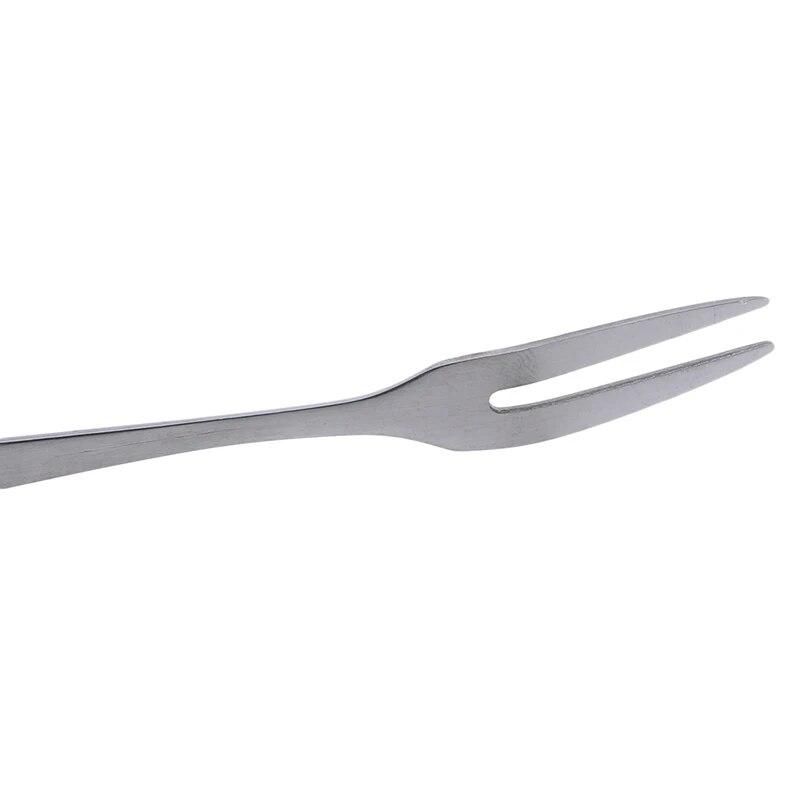 High Quality Fruit Dessrt Fork With Long Handle Stainless Steel Desert Fork Dining Salad Party Barbecue Kitchen Accessories