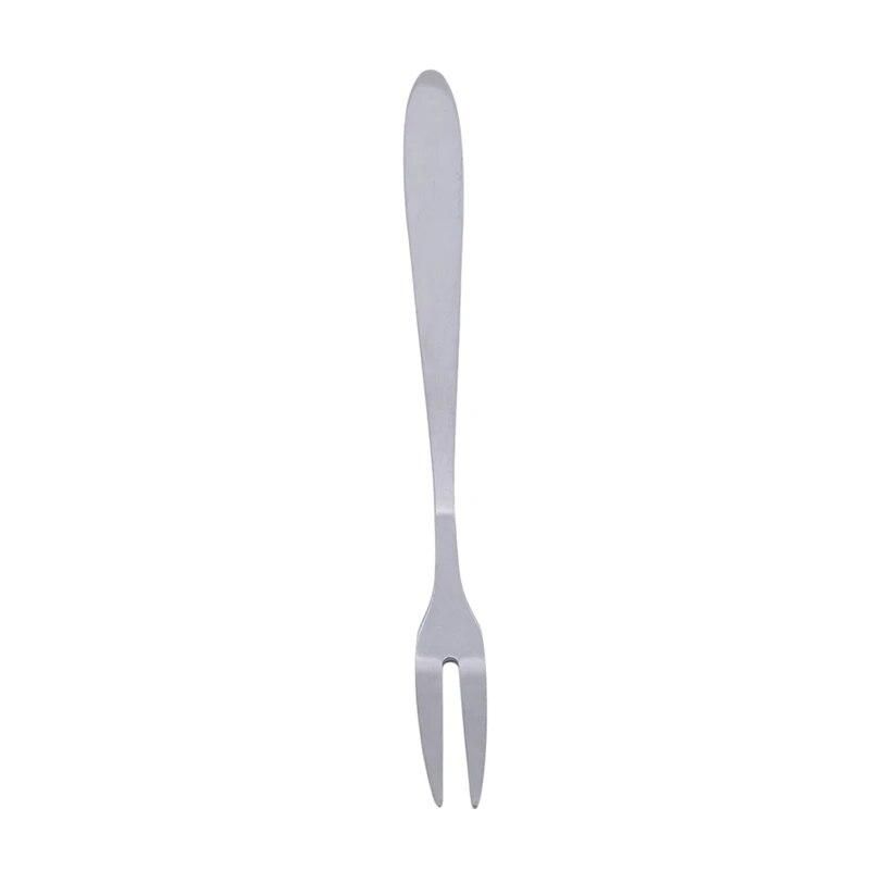 High Quality Fruit Dessrt Fork With Long Handle Stainless Steel Desert Fork Dining Salad Party Barbecue Kitchen Accessories
