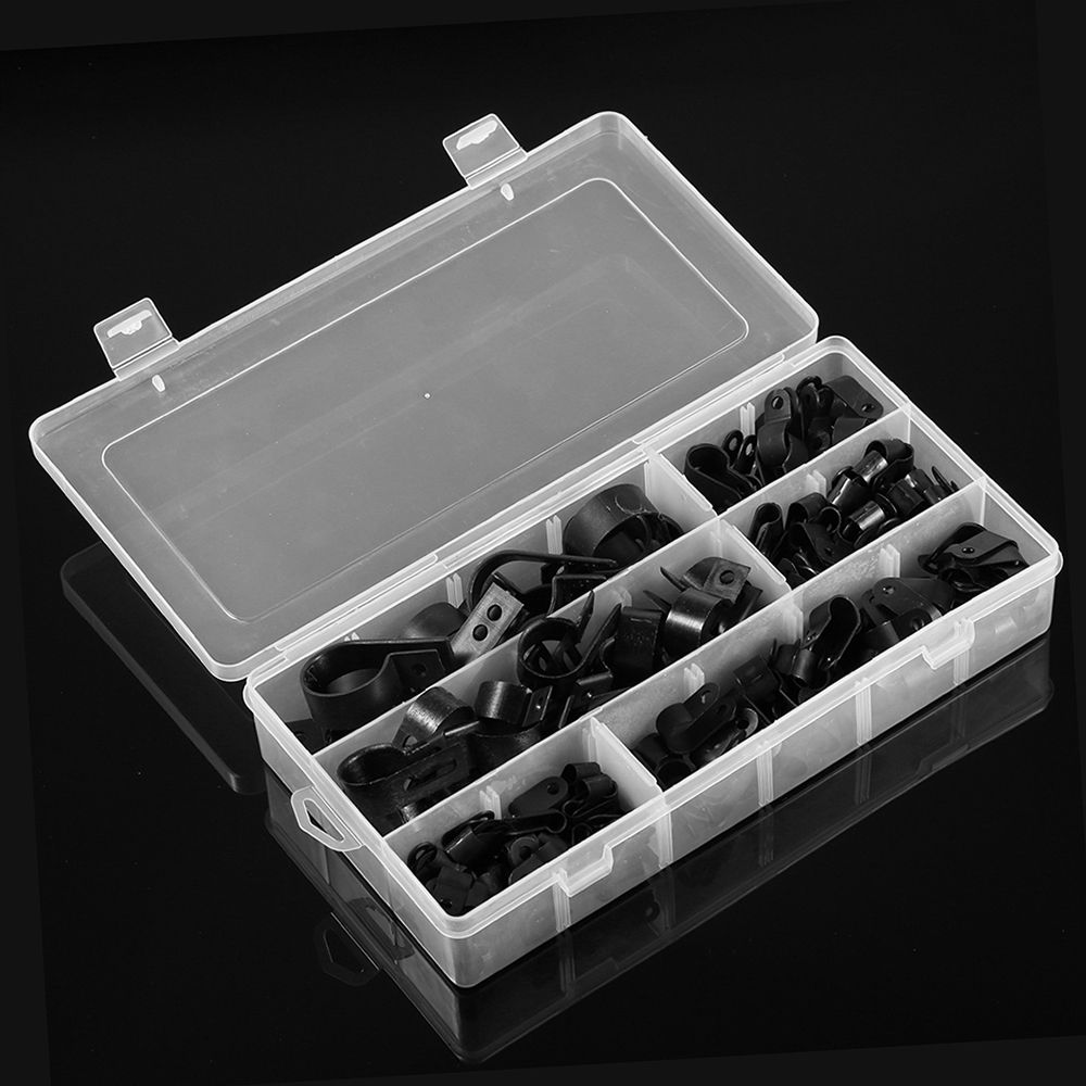 200pcs Nylon Wire Cable Clamp Car Audio Fastener Plastic