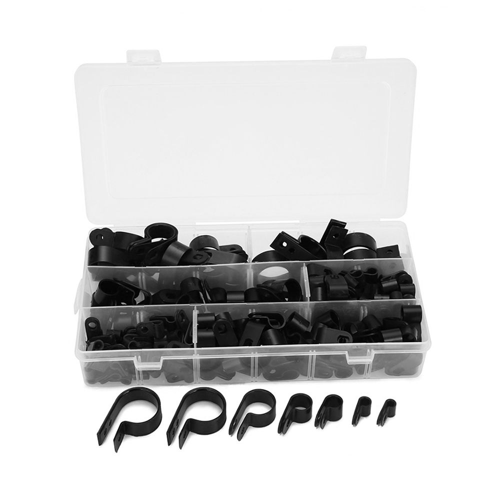 200pcs Nylon Wire Cable Clamp Car Audio Fastener Plastic