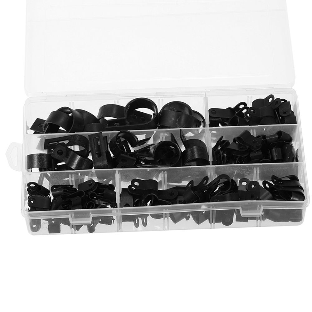 200pcs Nylon Wire Cable Clamp Car Audio Fastener Plastic