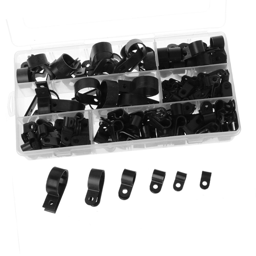 200pcs Nylon Wire Cable Clamp Car Audio Fastener Plastic