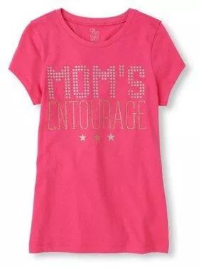 Girls Short Sleeve Mom's Entourage Tee