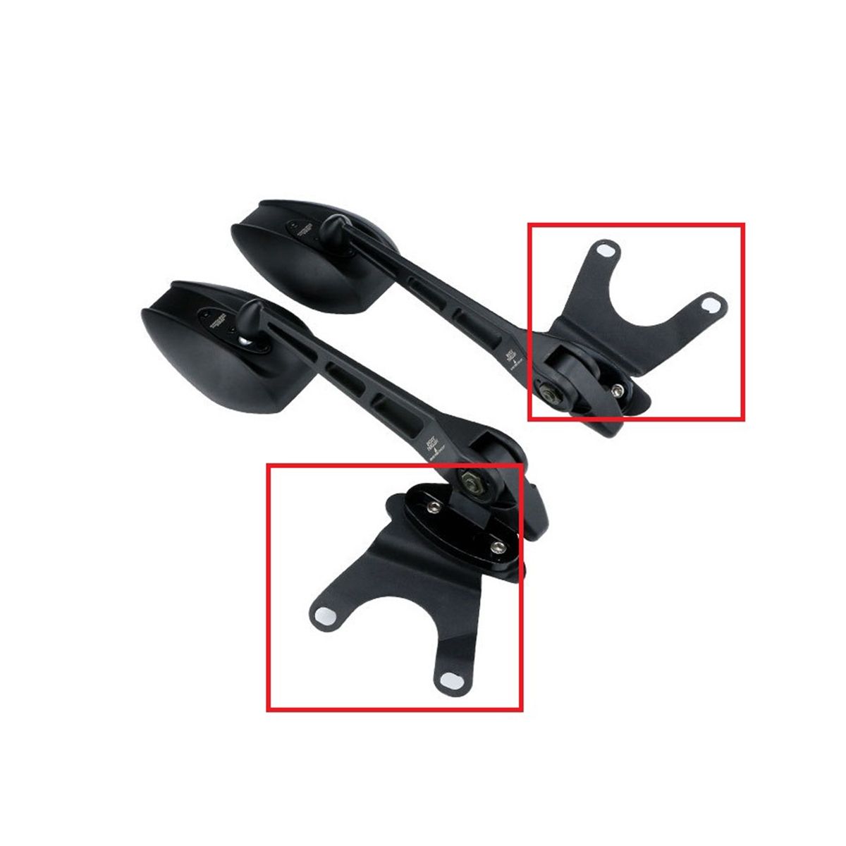 Motorcycle Rearview Rear View Mirrors Glass Back Side
