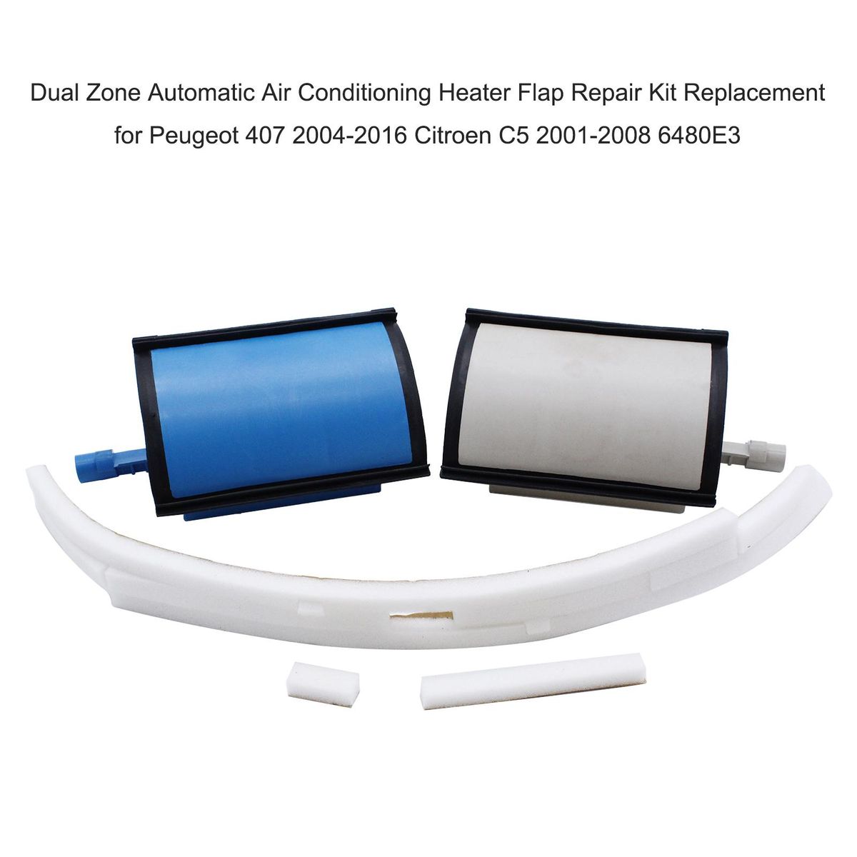Dual Zone Automatic Air Conditioning Heater Flap Repair Kit Replacement for Peugeot 407 2004-2016 Citroen C5 2001-2008 6480E3